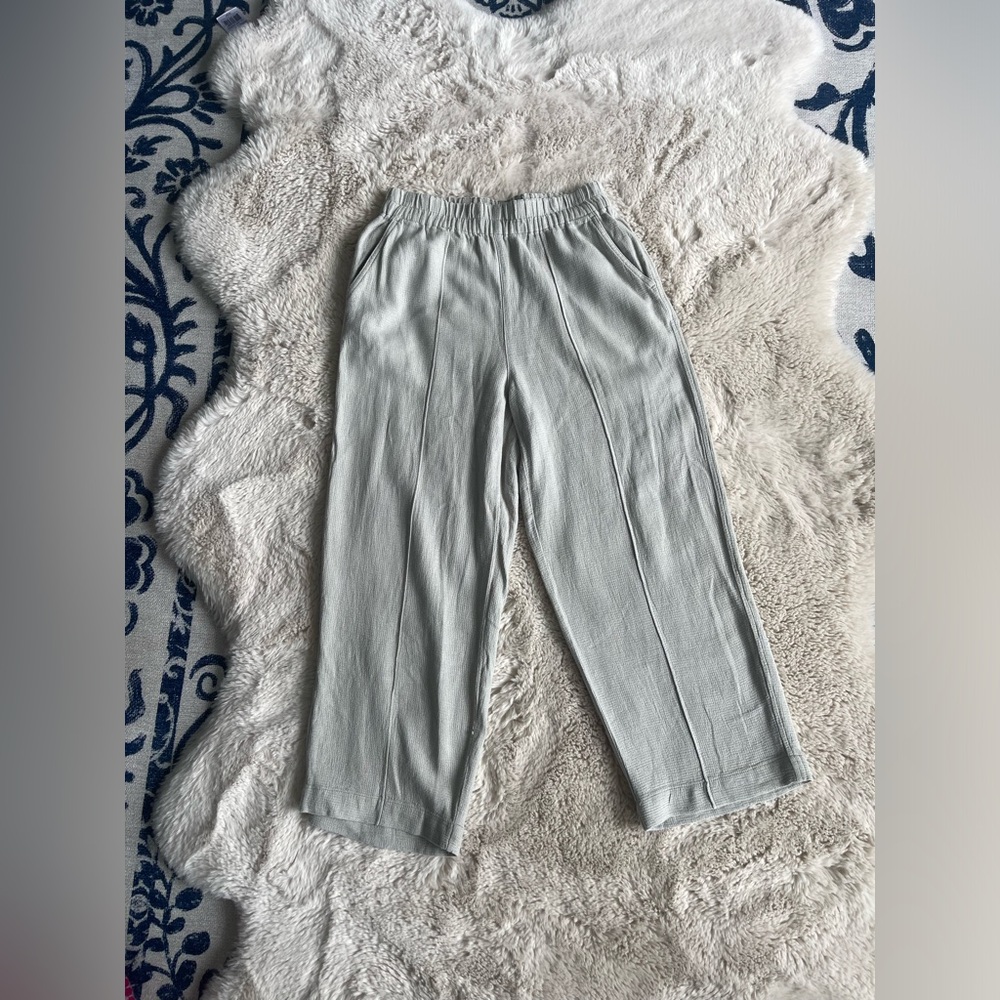 Madewell Light Grayish Blue Fancy Casual Pants